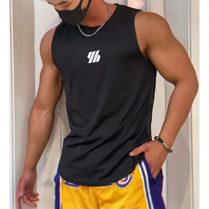 Summer%20Men's%20Gym%20Tank%20Top%20Fitness%20Training%20Clothing%20Quick-drying%20Loose%20Bodybuilding%20Sleeveless%20Shirt%20Men%20Fashion%20Basketball%20Vest%20-%20Image%203
