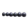 Shure headphone X-tips 2mm core size M (medium) 3 cushion (black). 