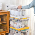 Plastic folding box, plastic storage box with lid, storage box, multi-purpose storage box, wheel storage box, plastic storage box, transparent storage box, open multi-sided box. 