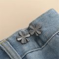 1 Pair Jeans Button Adjustable Clips for Pant Skirts Waist Tightener Buckle Snap Button Adjuster Pants Pin Retractable Button. 