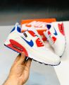 Nike Air Max 90| Nike Air Max White And Red | Premium Quality | Get Free Keychain and Socks | For Both Men & Women | Eid sale. 