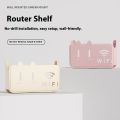 Premium WiFi Router Stand & Storage Box - Wall Mount Router Holder with Cable Management - Decorative WPC Board Shelf for Home & Office.