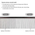 Pet Dematting Comb Stainless Steel Pet Grooming Comb for Dogs and Cats Gently Removes Loose Undercoat Flea Comb Pretty&Better. 