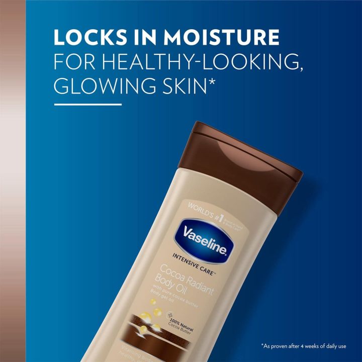 Vaseline%20Intensive%20Care%20Cocoa%20Radiant%20Body%20Gel%20Oil,%206.8%20Ounce%20200ml%20-%20Image%204
