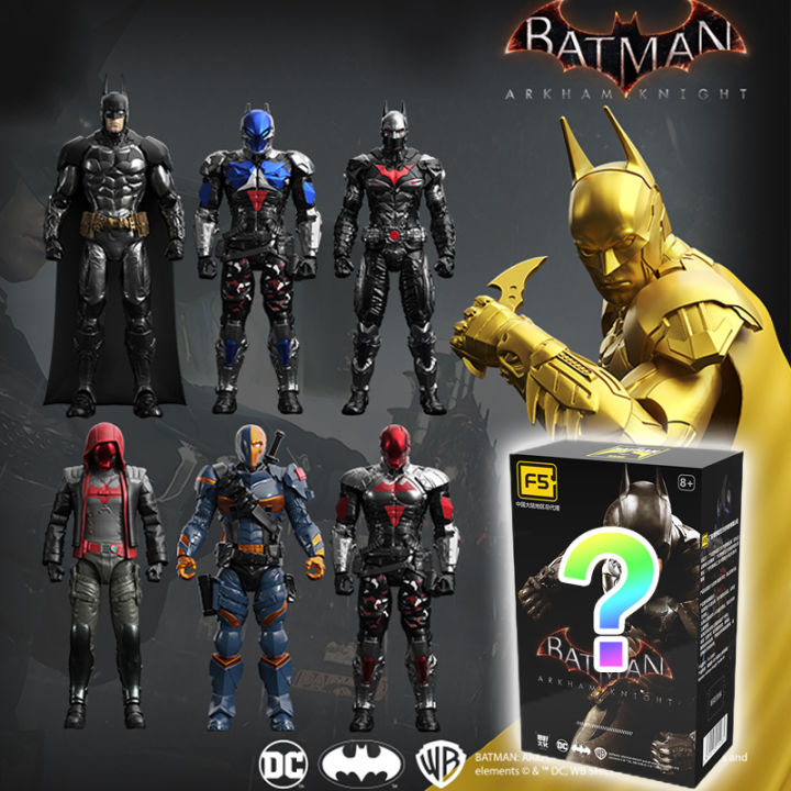 New F5 Batman Arkham Knight assembled Model Blind Box 7style 10cm Action figures Collection Hobby Model Ornaments Boys Toys 