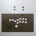 Arcade controller DIY panel FightBox custom panel F series 35cmX20cm Hitbox style transparent  glossy frosted panel with screws. 