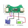 3/5Pcs Wholesale 5V 1A Solar Power Bank Module with Dual USB. 