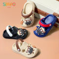 Cute Ninja Pattern Children's Slippers Summer Boys' Garden Shoes Soft Bottom Indoor Baby Outdoor Beach Sandals.