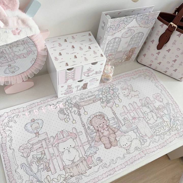 Cute%20Girlish%20Heart%20Strawberry%20Tea%20Party%20Animal%20PU%20Leather%20Mouse%20Pad%20Large%20Waterproof%20Desktop%20Keyboard%20Desk%20Pad%20Gaming%20Mousepad%20-%20Image%202