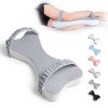 Multifunctional leg clamp pillow soft slow rebound memory cotton sleep pad foot pillow to maintain leg knee and hip curves. 