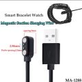 Best Selling Magnetic Charger Cables 2.84mm Distance 2pins Charge Charging For Smart Band Smart Watch Bracelet Smartwatch. 
