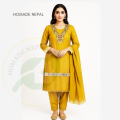 Kurtha Suruwal Organza Shawl / Kurta Salwar Organza Dupatta / Kurta Pant  Shawl Set For Women. 