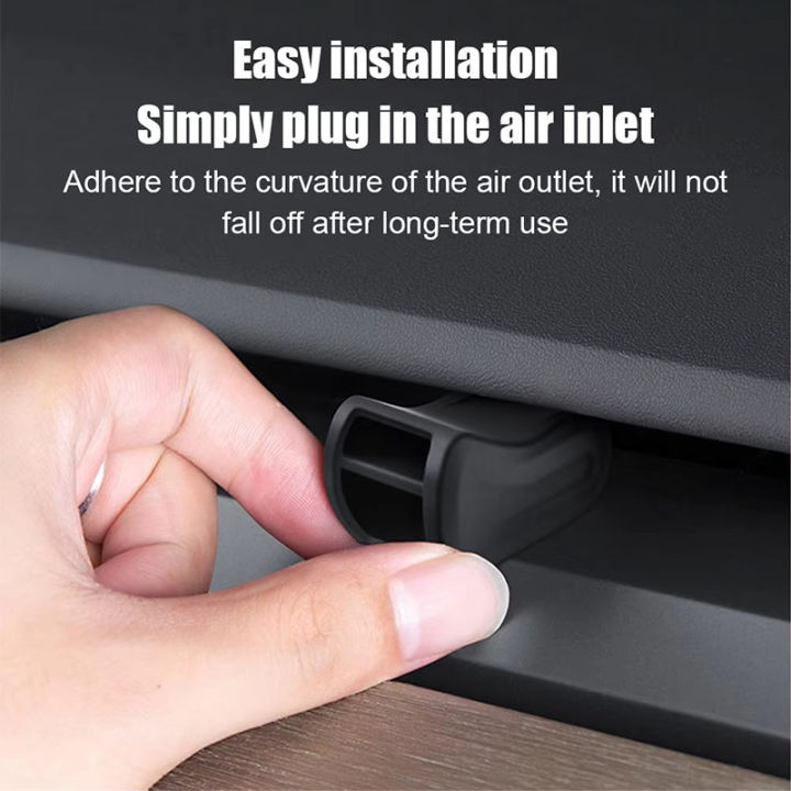 Air%20Outlet%20Aromatherapy%20Clip%20For%20Tesla%20All%20MODEL3/Y%20Black%20Plastic%20Air%20Freshener%20Adapter%20Bracket%20For%20Aromatherapy%20Decora%20Accessor%20-%20Image%204