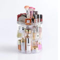 Cosmetics Organizer 360 Degree Diamond Rotatable Cosmetics Storage Box. 