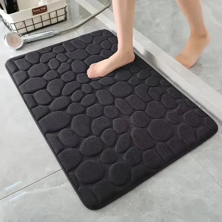 3D%20Non%20Slip%20Bathroom%20Mat%20Cobblestone%20Embossed%20Bath%20Mats%20Absorbent%20Doormat%20Carpet%20Door%20Floor%20Mats%20Machine%20Washable%20Quick%20Drying%20-%20Image%208