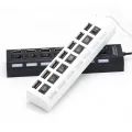 USB Hub 7 Port Multi USB Splitter Power Adapter Multiple Expander With On Off Switch For PC Laptop MacBook Accessories. 