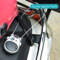 Bicycle Steel Cable Code Lock Suitcase Car Sled Telescopic Wire Rope Lock Bicycle Helmet High-precision Code Wheel Password Lock. 