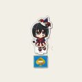 Attacking Giants Hug The Baby Ver. Levi Acrylic Stand Cute Armin White Suit Standing Plate Eren Figurine Acrylics Ornaments Toy. 