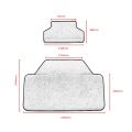 Universal Motorcycle Passenger Backrest Back Pad Self-adhesive Shockproof Moto Rear Top Case Box Luggage Cushion Pad Backrest. 