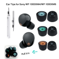 Memory Foam Earbud Tips 3 Pairs for  WF-1000XM5 XM4, Soft Replacement Ear Gels with Carry Case and Cleaning Pen Accessories. 