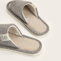 Home Linen Slippers For Men In Spring&Autumn Comfortable Bedroom Open-toed&Breathable Slippers Men's & Women's Shoes Summer. 