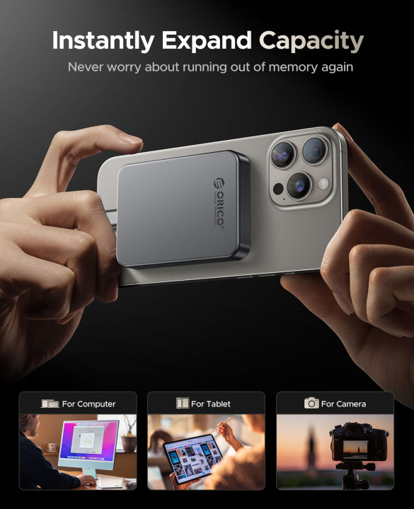 ORICO%20Magnetic%20Portable%20SSD%204K%20120%20fps%20ProRes%20HDR%20Record%20and%20Store,%20Up%20to%20460MB/s%20for%20iPhone%2015%2016%20Pro%20Max%20Portable%20Solid%20State%20-%20Image%205