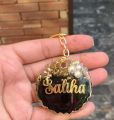 customised resin name  keychain with different colours and design. 