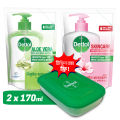 (Buy 2 Get Free Tiffin Box) Dettol Handwash Skincare & Aloe Vera Liquid Refill 170 ml. 