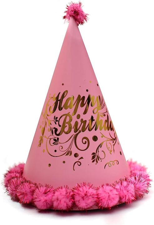 Birthday caps 1 Fancy Printed MULTICOLOUR Cap for Birthday Girl and Kids caps (Pack of 1)