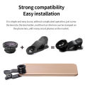 3in1 Fisheye Wide Angle Micro Camera Lens for iPhone Xiaomi Redmi 3IN1 Zoom Fish Eye Len on Smartphone Lenses with Phone Clip. 