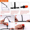 10pcs Atomizing Nozzle Drippers, Adjustable Garden Irrigation Nozzle, Micro Auto  Irrigation System Garden/Roof Cooling Nozzle. 