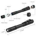 Mini Portable LED Flashlight Pocket Ultra Bright High Lumens Handheld Pen Light Linterna Led for Camping Outdoor Emergency.