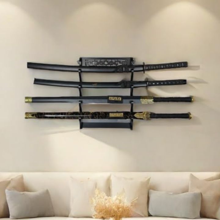 Sabre Sword Wall Racks Wall Katana Sword Support Holder Wooden Sabre Stand Display Sword Porte ...