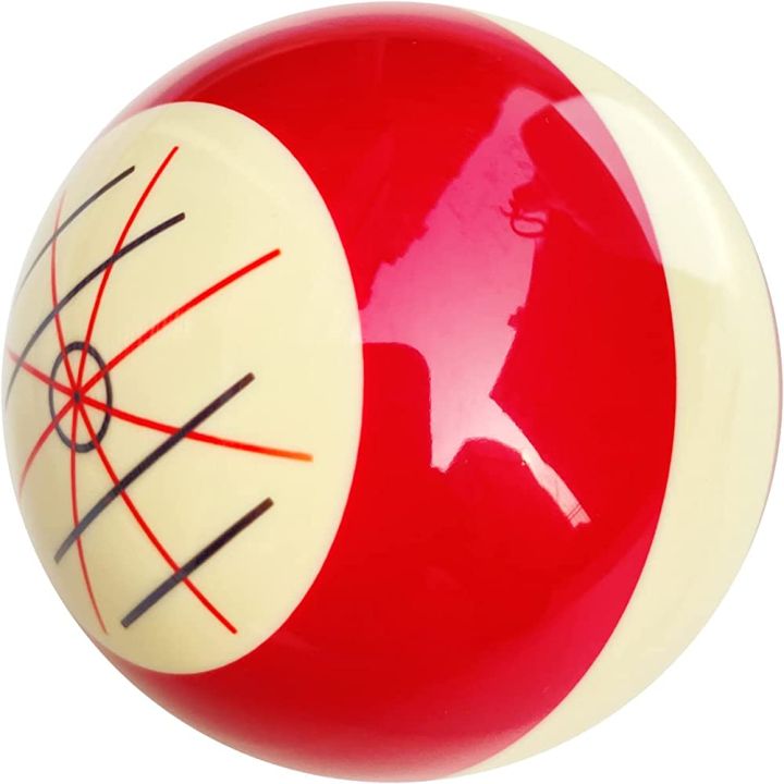 High-grade Manshield Red and white training billiard cue ball 1-1/2 standard 57.2mm American large advanced training ball artifa