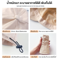 Bucket hat female sun hats thin breathable fisherman's hats half metal UV protection half circle. 