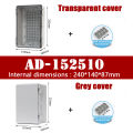 Outdoor plastic distribution box, IP67 waterproof box, made of ABS material. 