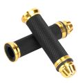 Handlebar Grips Motorcycle CNC Aluminum Rubber Handlebar Hand Grips for 7/8" Handle Bar Bike Bicycle Motorcycle Handlebar Grips. 