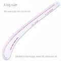 Empire sewing ruler and French curve, used for pattern making drafting, transparent plastic fashion designer ruler pieces assemb. 
