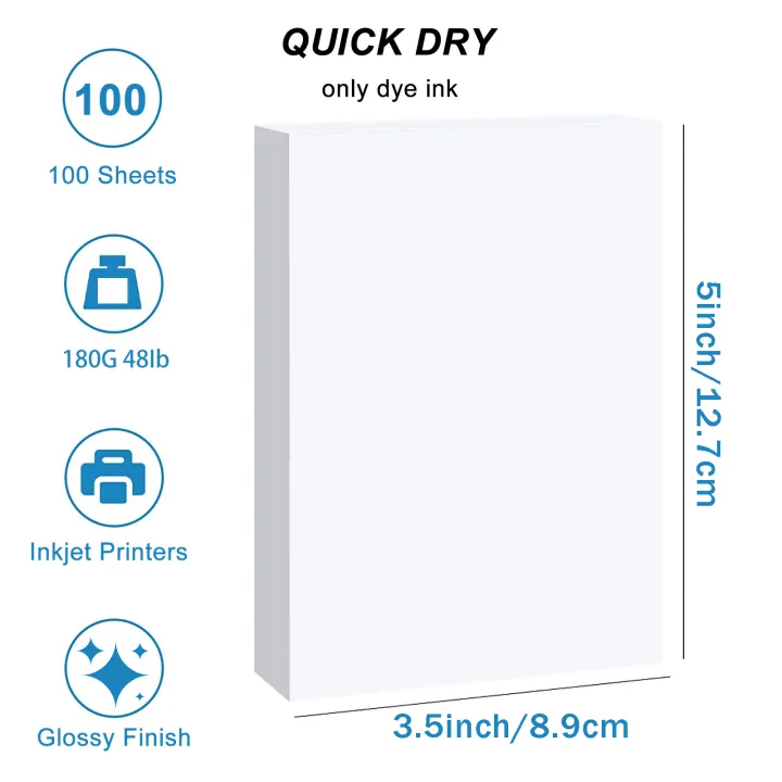 HUSPER%20100%20Sheets%203R%20Glossy%20Photo%20Paper%203.5x5%20Inch%20180/200/230Gsm%20Inkjet%20Compatible%20with%20Grey%20Back%20for%20Home%20Office%20Use%20-%20Image%207