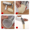 Press Pasta Machine Manual Noodle Maker Multifunctional Stainless Steel Making Spaghetti Fruits Juicer With 5 Pressing Moulds. 
