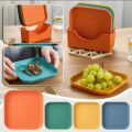 Set of 10 Multi-function Spit Bone Dishes | Food Grade Plastic for Dining Table Convenience. 