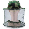 Anti Insect Mesh Fishing Caps Mosquito Head Net Camouflage Bee Veil Hat Outdoor Face Cover Sun Protection for Beekeeping Hiking.