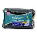 Whisper Maxi Nights Wings Heavy Flow Sanitary Pads for Women, XL+ 7 Napkins - Pad. 