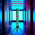 D10 3D RGB Music Ambient Lamp Bar 32 LED Sound Control Pickup Light with Tripod Voice Activated Music Rhythm Ambient Light App. 