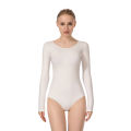Women Basic Dance Leotard Long Sleeve Adult Team Ballet Leotard Dancewear.