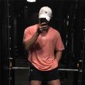 Men Brand Sports t shirt Men Short sleeve Cotton T-shirt Fitness Bodybuilding loose Running t shirt Male Summer Training tops.