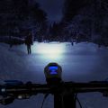 Waterproof FY-317 Bicycle Light USB Rechargeable Bike Front Light Flashlight with Computer LCD Speedometer Cycling Lantern with Horn. 