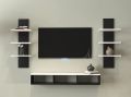Led tv shelf with Floating wall decoration shelves Mounted Tv shelf Wall hanging decoration shelves Tv entertainment unit With 2 wall decoration shelves customised. 