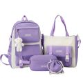 4pcs girls college bagpack. 