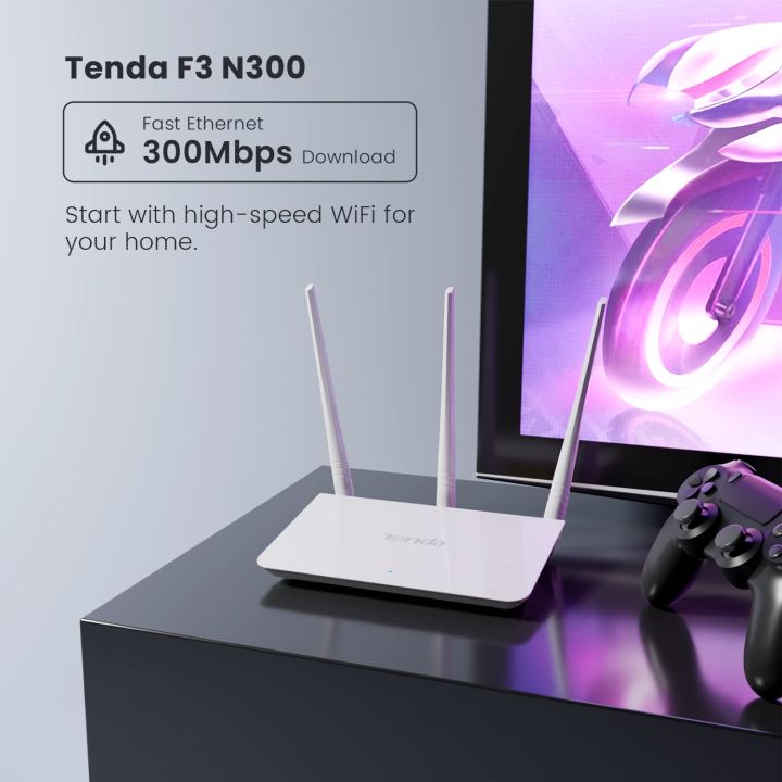 Tenda%20F3%20wifi%20router%20has%20300%20mbps%20wireless%20speed,%203x%205dBi%20external%20antenna,%20WPS%20/%20reset%20button,%20support%20WPA%20/%20WPA2%20/%20WPA-PSK/WPA2-PSK%20security%20mechanism%20to%20enhance%20security%20level,%202.4GHz%20frequency,%20DHCP%20server%20support,%20DC%209V%20600mA%20-%20Image%202
